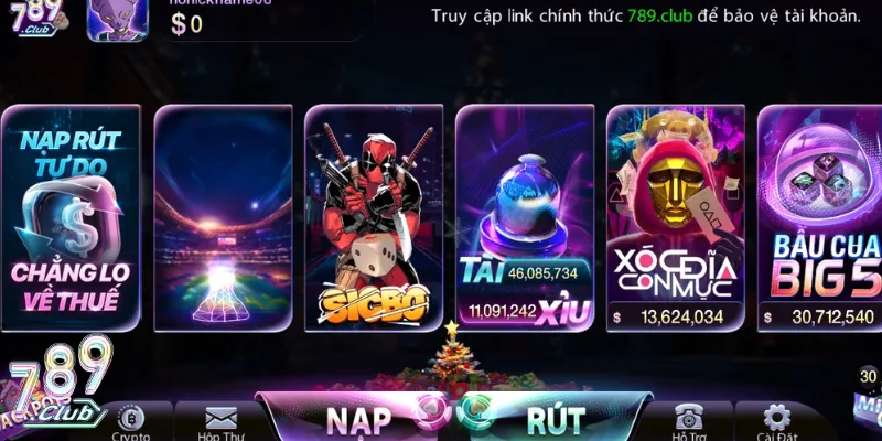 Tổng Hợp Tài Xỉu 789Club | TOP 3 Phiên Bản Cược Ấn Tượng 4 Nền tảng cung cấp trò chơi đơn giản, thanh toán nhanh