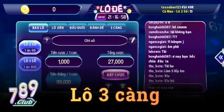 Lô 3 càng - Hướng dẫn chơi, mẹo hay và kinh nghiệm chuẩn xác 1 Lô 3 càng - Hướng dẫn chơi, mẹo hay và kinh nghiệm chuẩn xác